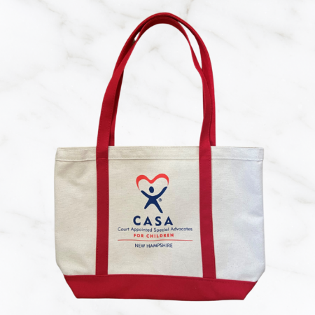 Tote Bag with Red Handles